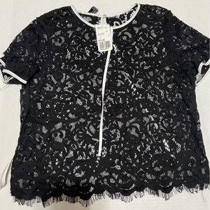 Black lace top